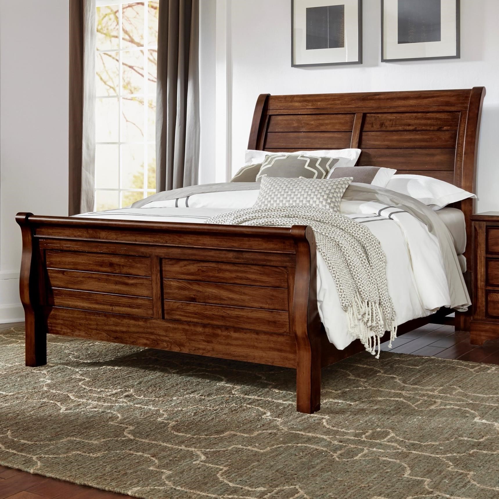 Artisan Post Artisan Choices Solid Wood King Sleigh Bed Belfort Furniture Sleigh Beds