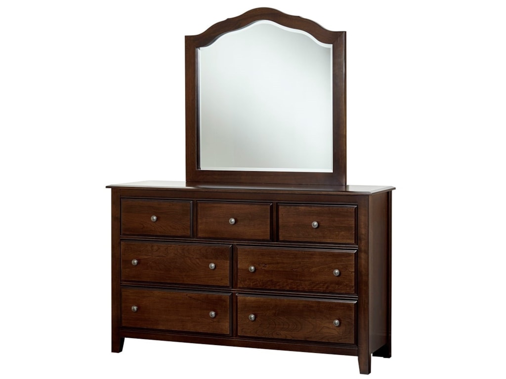 Artisan & Post Artisan ChoicesLoft Triple Dresser & Tall Arched Mirror