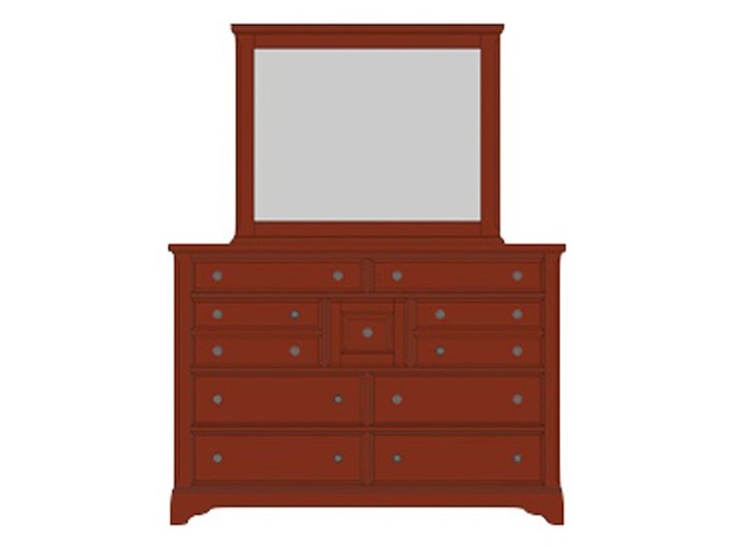Artisan & Post Artisan ChoicesVilla Triple Dresser & Landscape Mirror