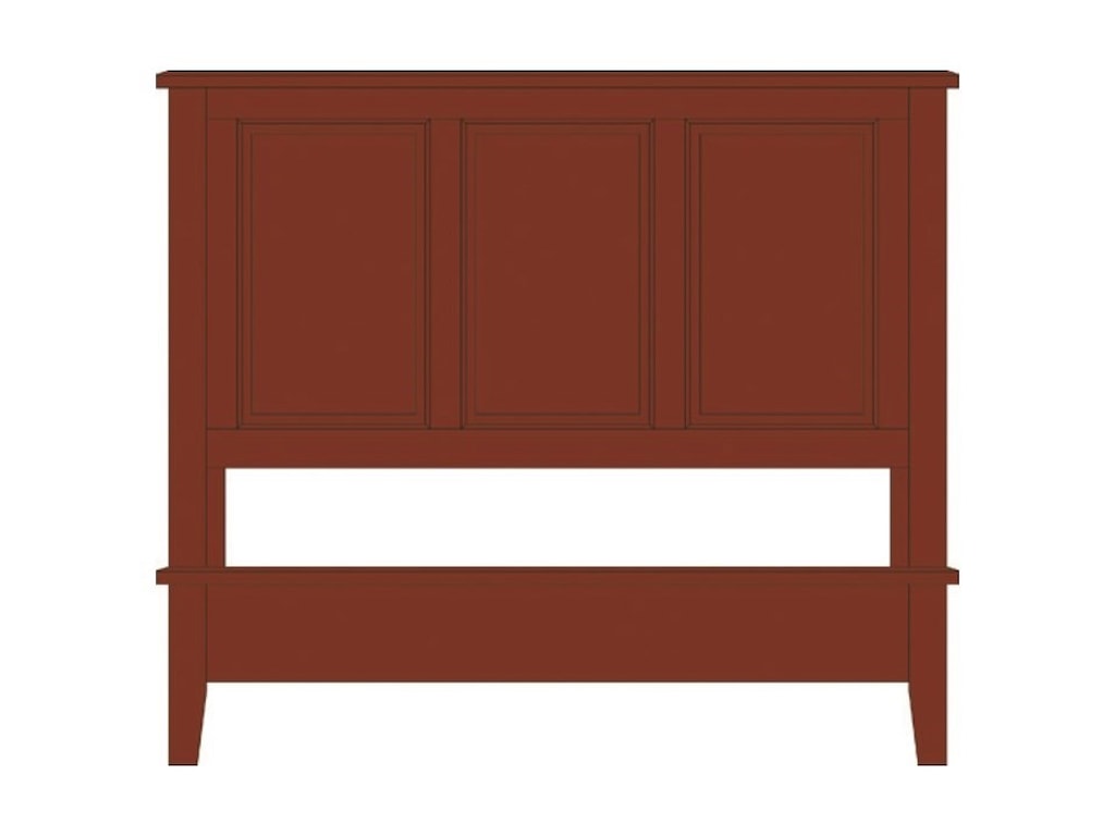 Artisan & Post Artisan ChoicesQueen Panel Bed with Low Profile Footboard