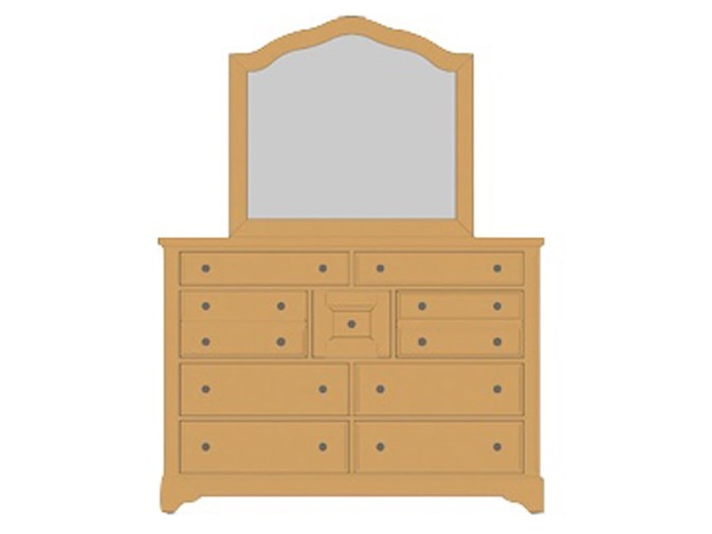 Artisan & Post Artisan ChoicesVilla Triple Dresser & Arched Mirror