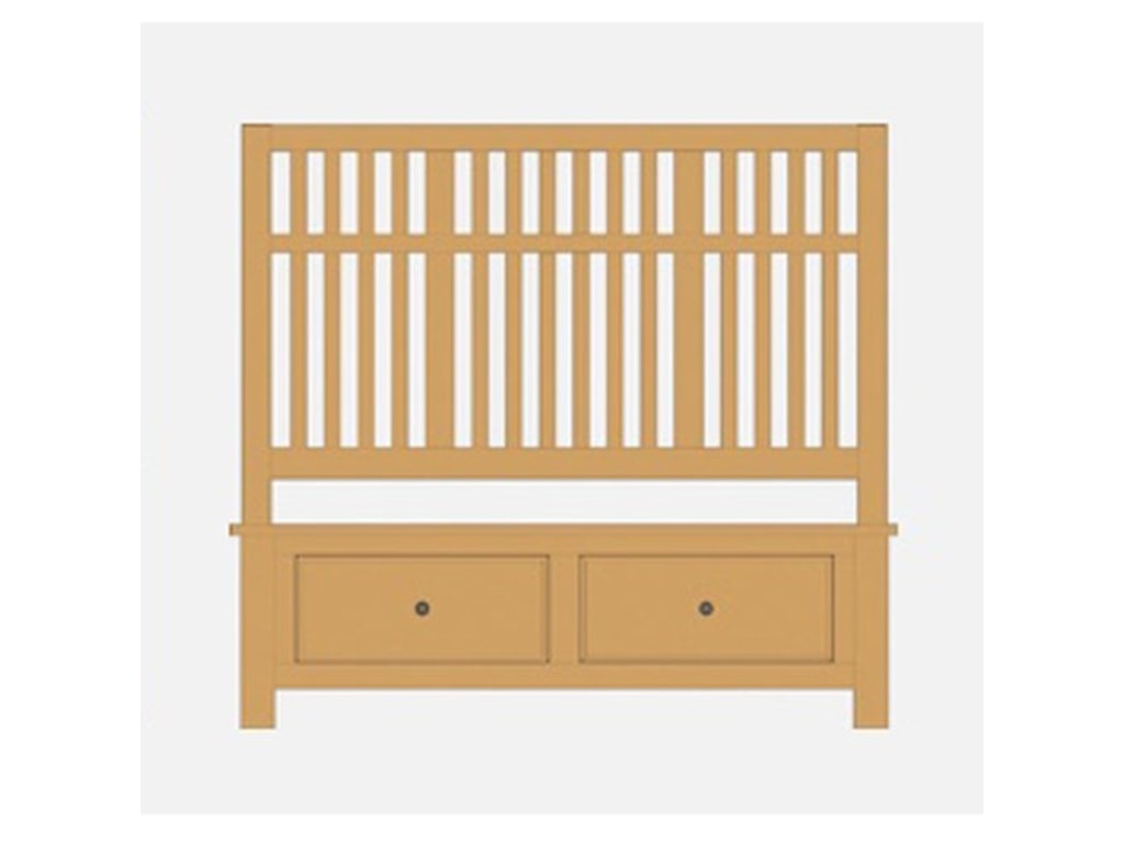 Artisan & Post Artisan ChoicesKing Craftsman Slat Storage Bed