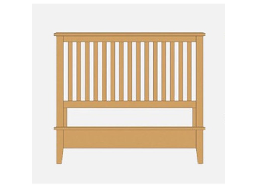 Artisan & Post Artisan ChoicesKing Slat Bed with Low Profile Footboard