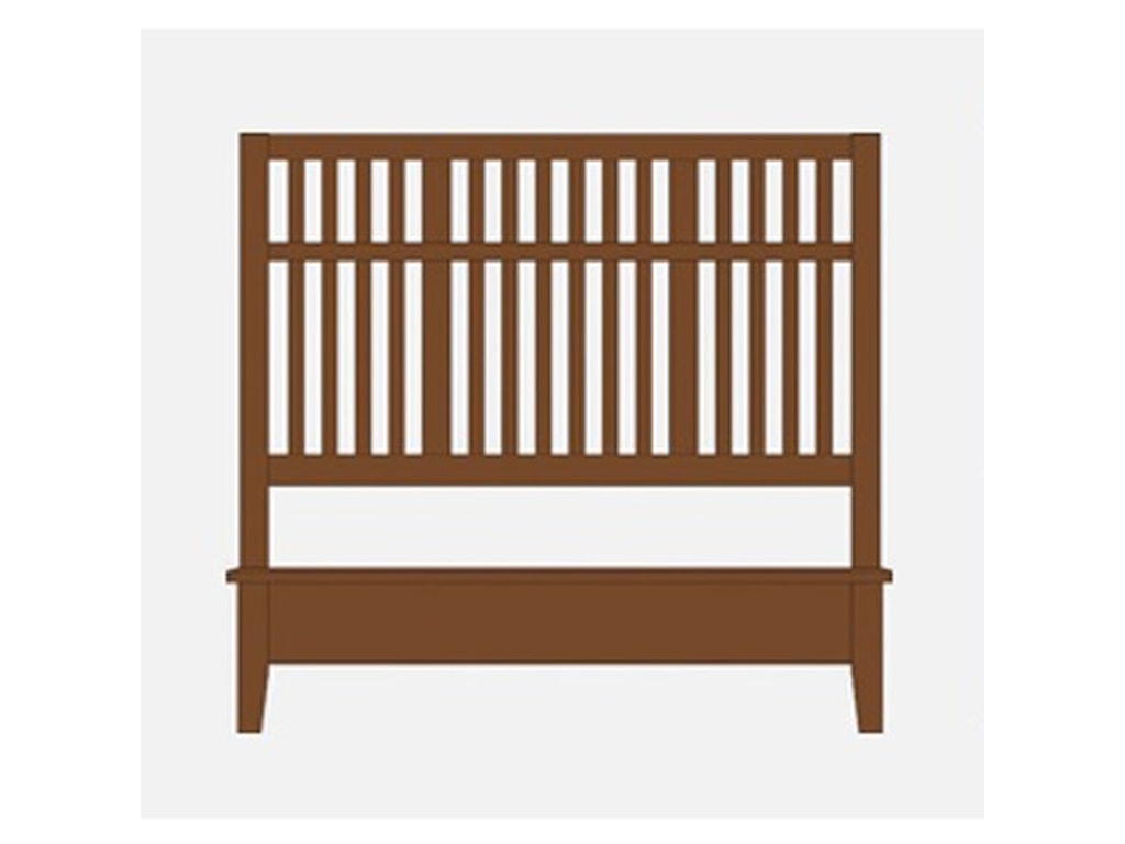 Artisan & Post Artisan ChoicesQueen Craftsman Slat Bed w/ Low Ftbd