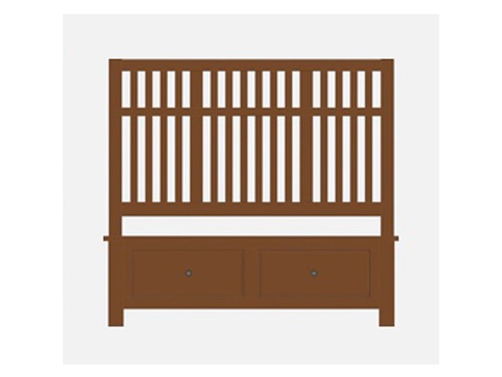Artisan & Post Artisan ChoicesKing Craftsman Slat Storage Bed