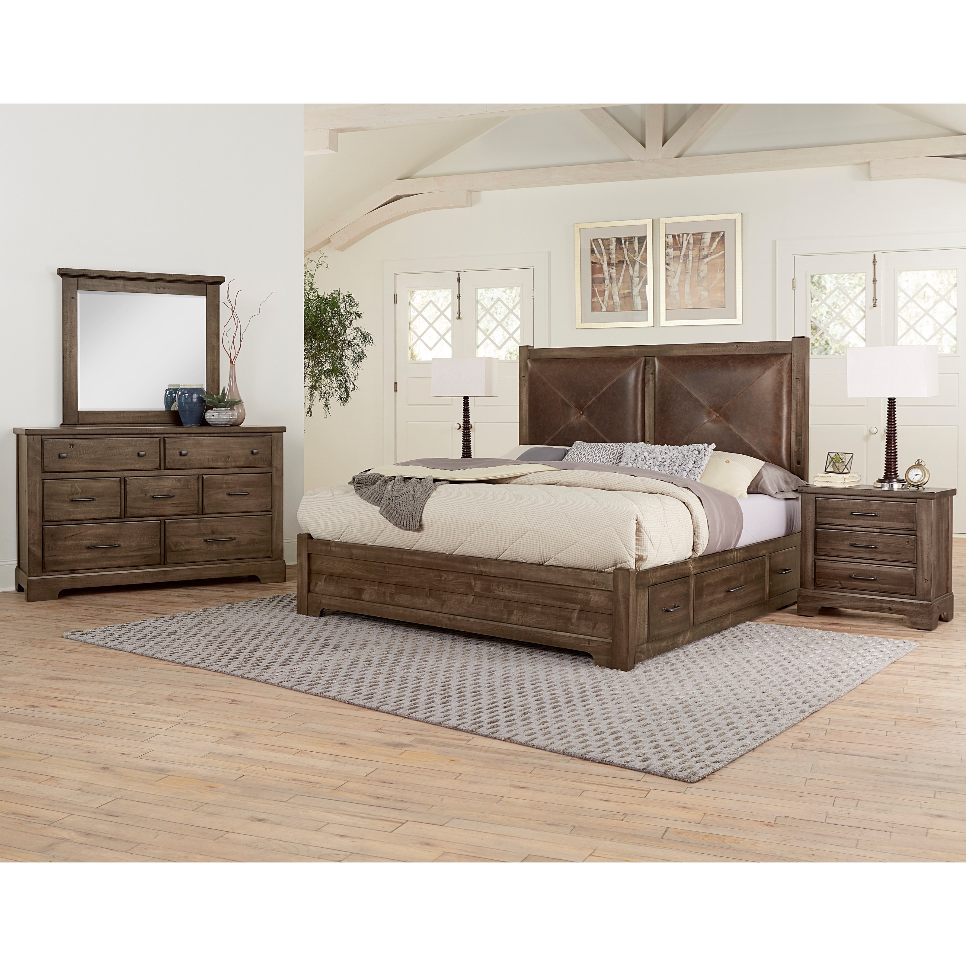 Artisan Post By Vaughan Bassett Cool Rustic King Bedroom Group Becker Furniture Bedroom Groups