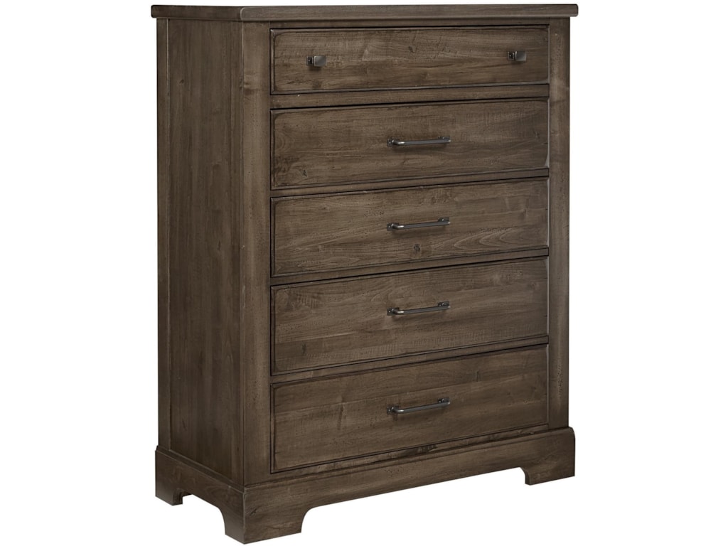 Post Cool Rustic Solid Wood 5 Drawer Chest Zak S Home Post Cool Rustic Solid Wood 5 Drawer Chest