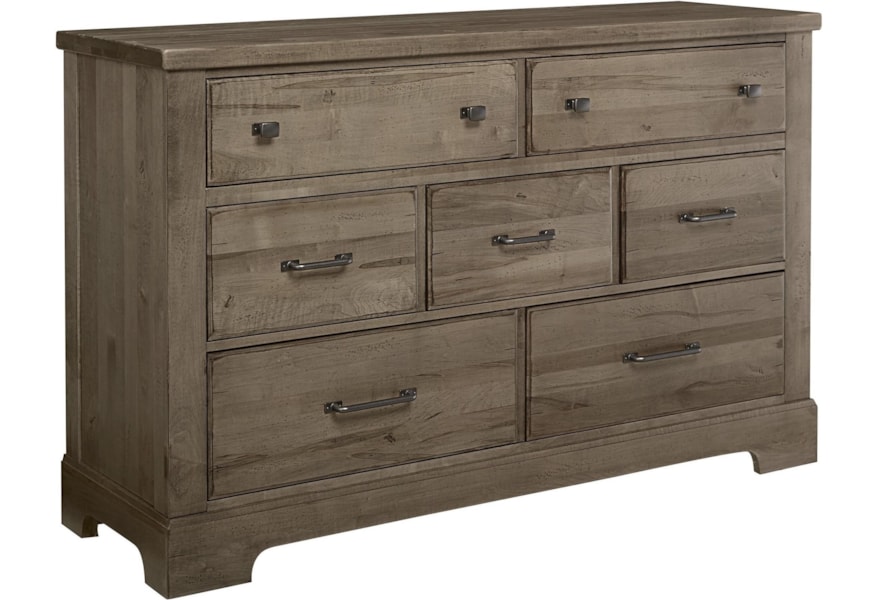 Artisan Post Cool Rustic Solid Wood 7 Drawer Dresser Fashion
