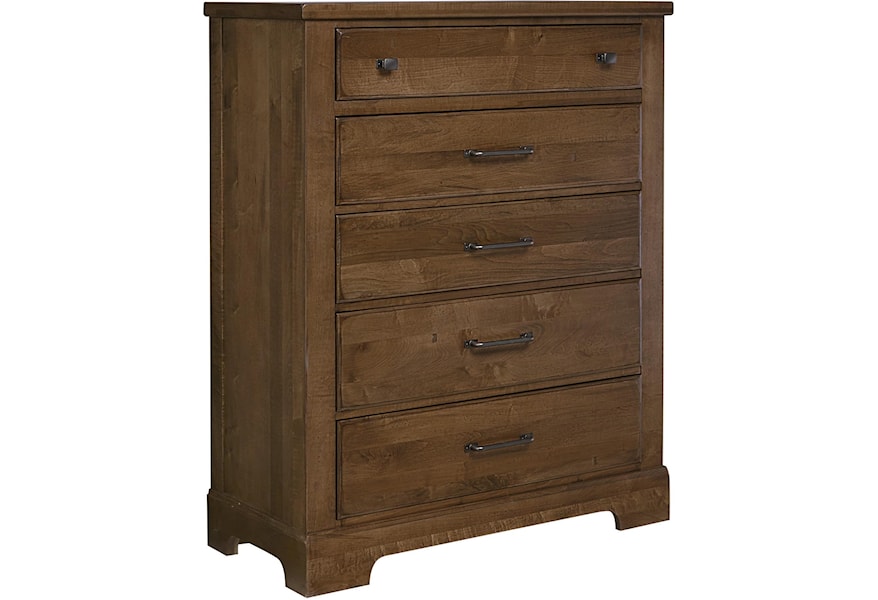 Artisan Post Cool Rustic 174 115 Solid Wood 5 Drawer Chest