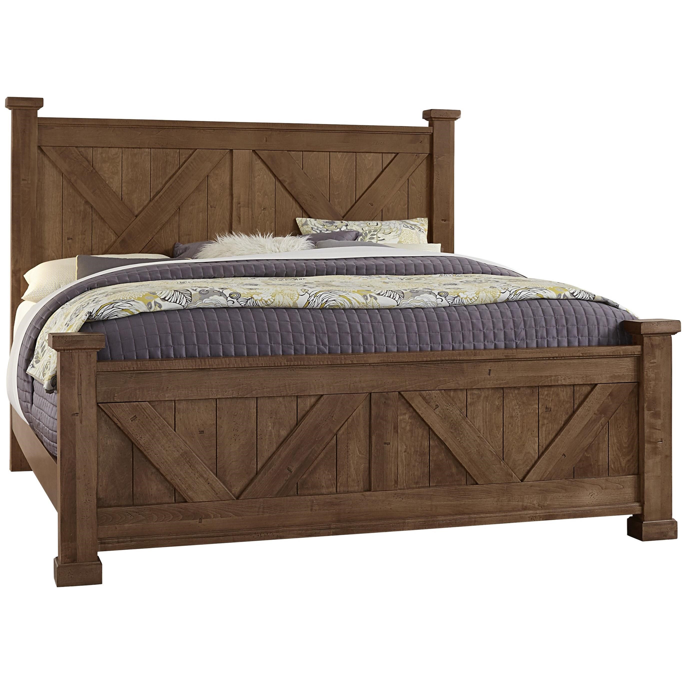 Artisan Post Cool Rustic Solid Wood Queen Barndoor X Headboard