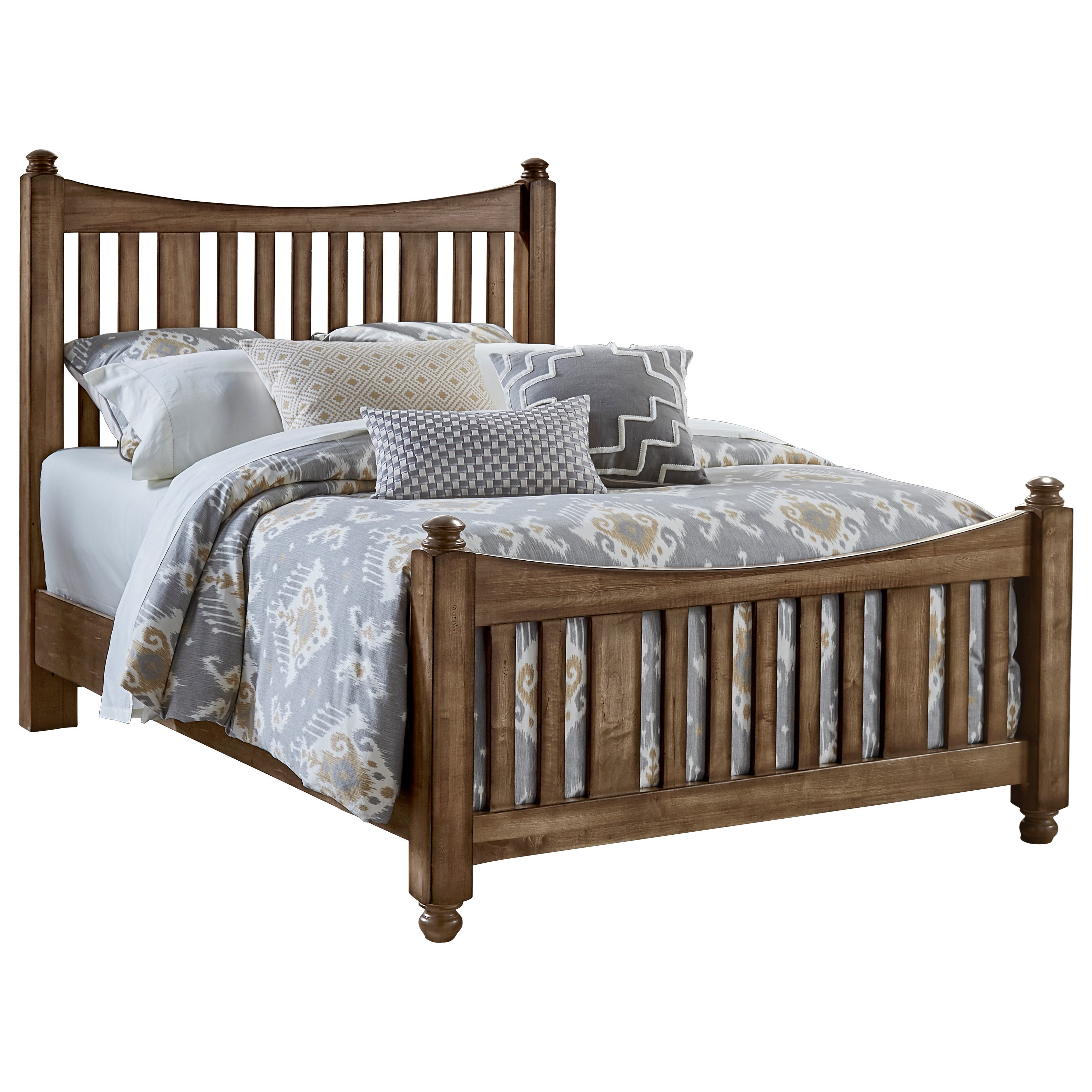 Artisan Post Maple Road 117 668 866 733 Ms2 Solid Wood King Slat Poster Bed Northeast Factory Direct Panel Beds