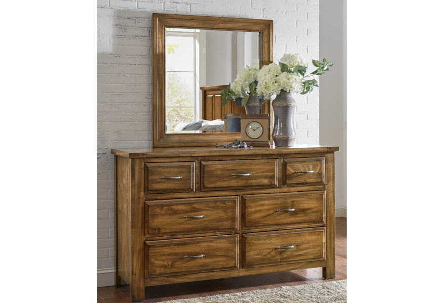 Artisan Post Maple Road Solid Wood Dresser Mirror Dunk