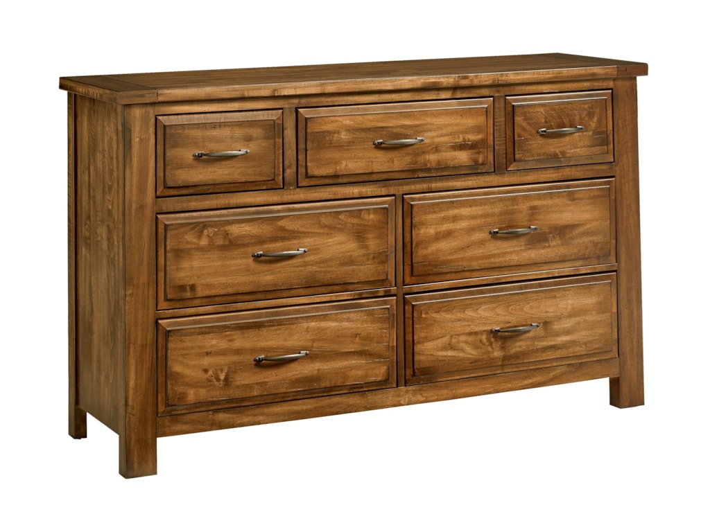 Artisan Post Maple Road Solid Wood Triple Dresser 7 Drawers