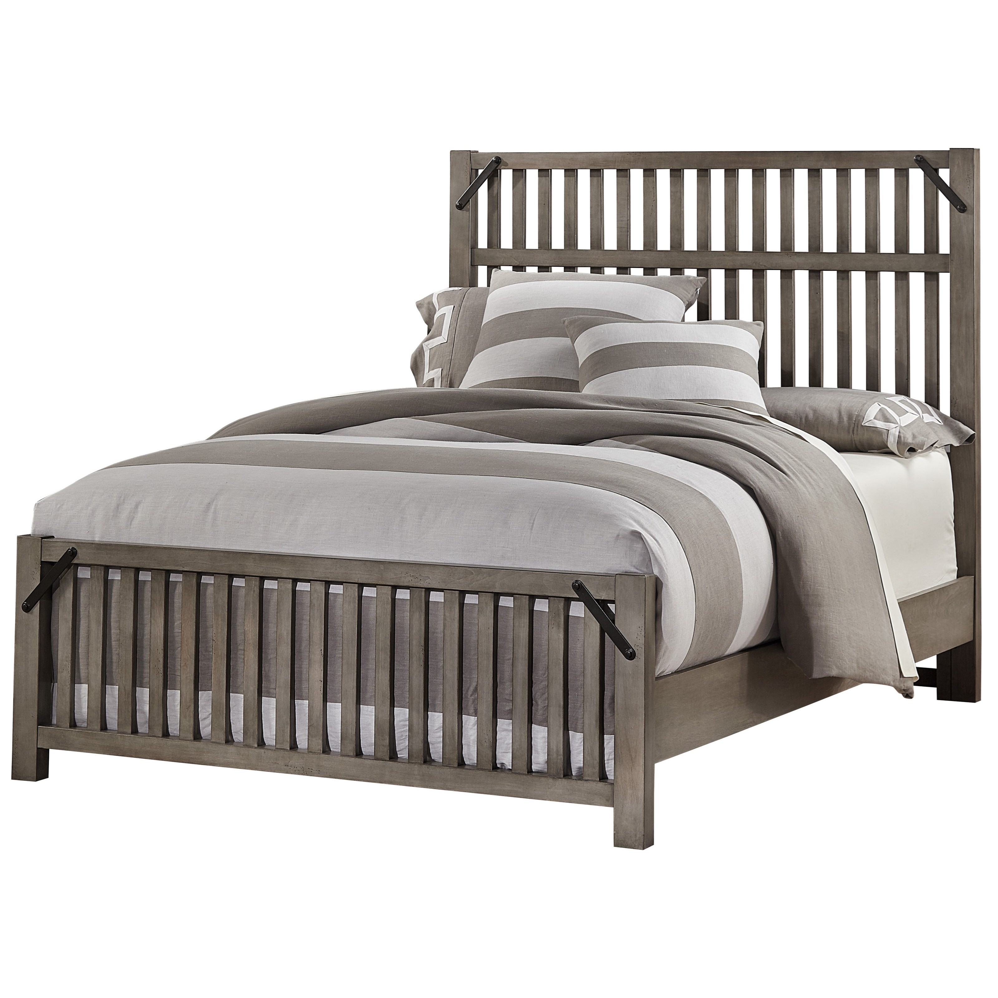 Artisan Post Sedgwick Rustic King Slat Bed With Metal Accents