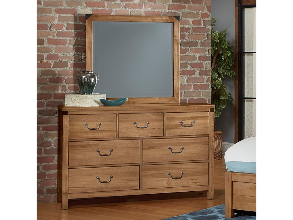 Artisan Post Sedgwick Contemporary Solid Wood Dresser And Mirror
