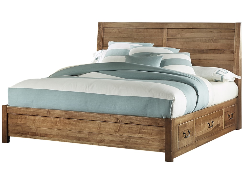 Post Sedgwick Contemporary Queen Panel Bed With 6 Side Post Sedgwickqueen Panel 6 Drawer Storage Bed