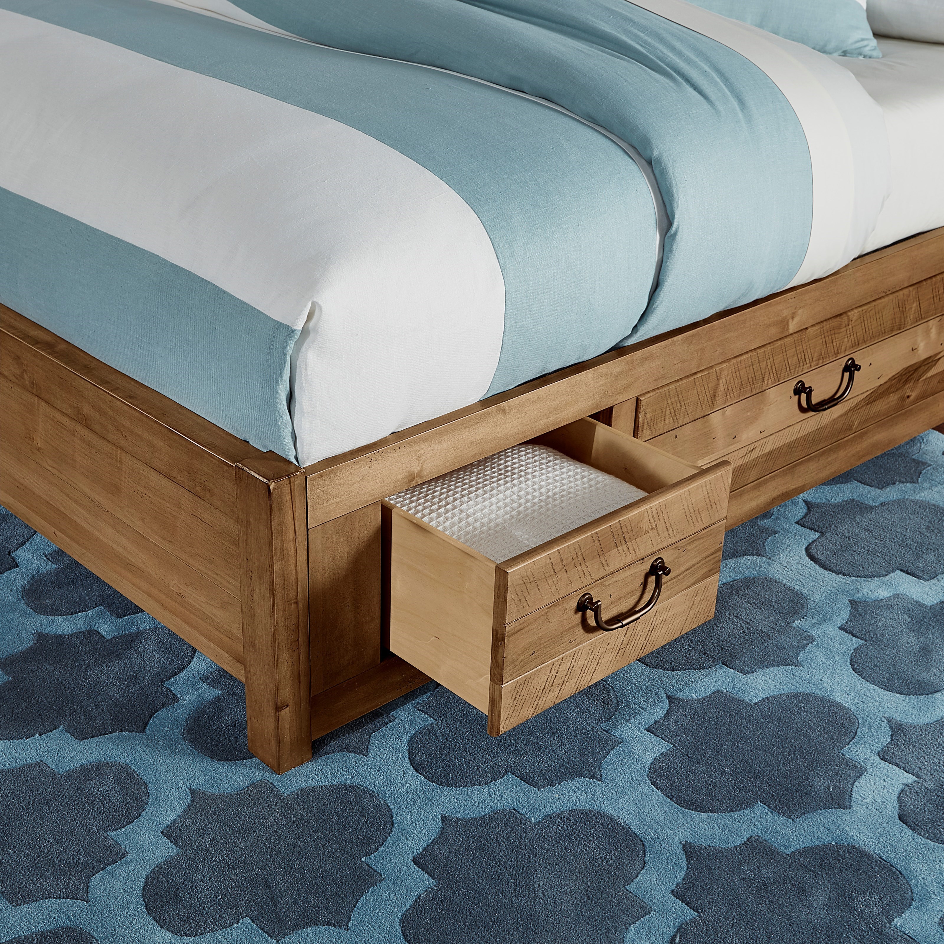 Artisan Post Sedgwick Contemporary Queen Panel Bed With 6 Side Storage Drawers Hudson S Furniture Panel Beds