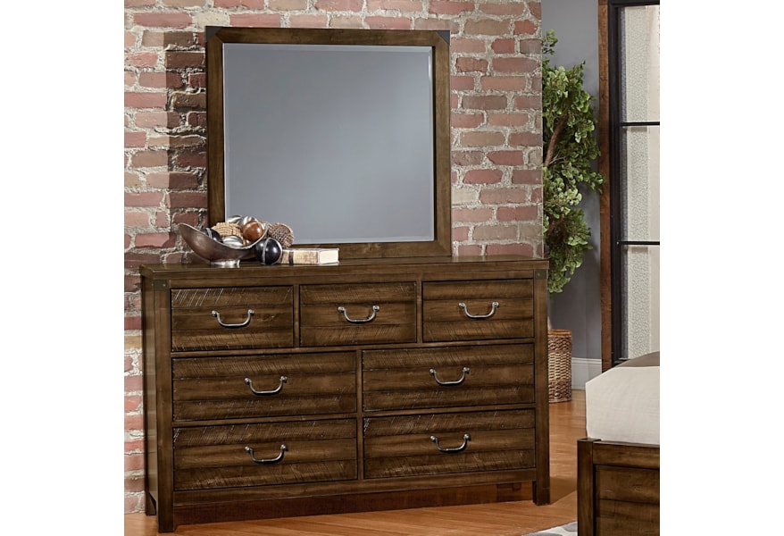 Artisan Post Sedgwick Contemporary Solid Wood Dresser And Mirror