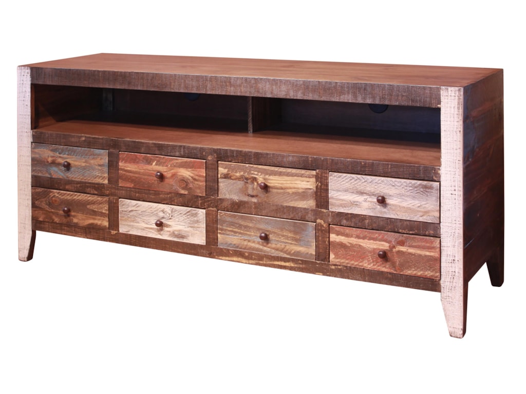 International Furniture Direct 900 Antique Ifd964stand 8 Drawer Tv 900 Antique 8 Drawer Tv Stand By International Furniture Direct