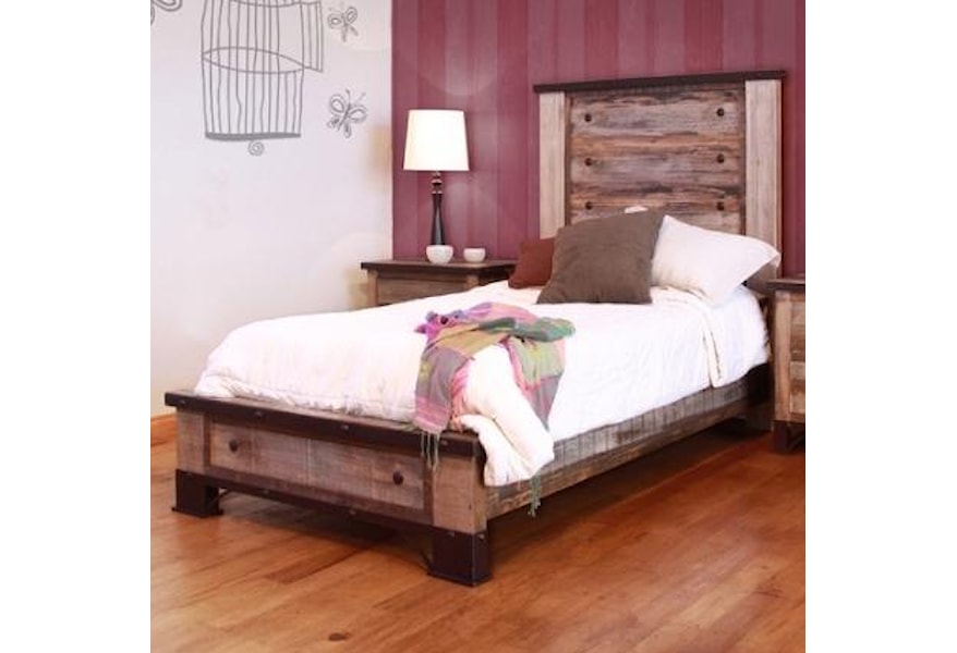 If 900 Antique Rustic Full Platform Bed Lindy S Furniture Company Platform Beds Low Profile Beds