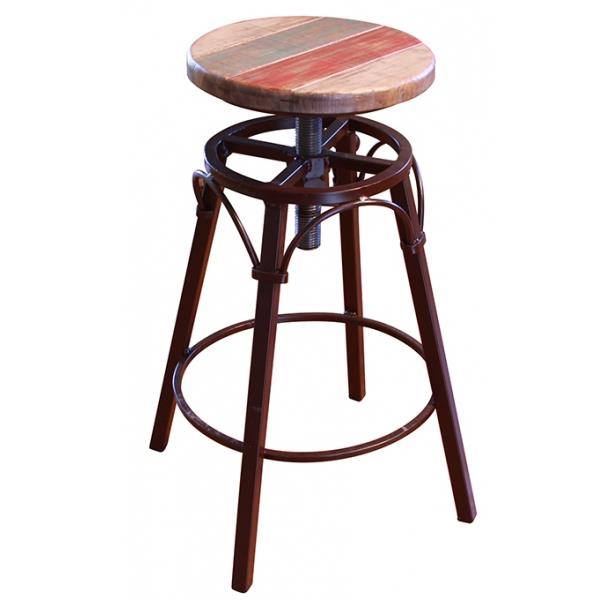 International Furniture Direct 900 Antique Ifd968bs2430 Antique 24 30 Adjustable Counter Stool With Iron Base Furniture And Appliancemart Bar Stools