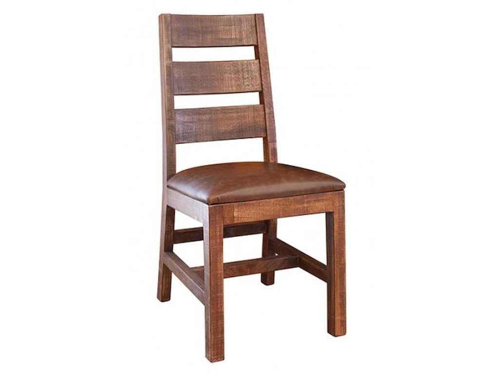 International Furniture Direct Monte Carlo Ifd770chair Casual Rustic Monte Carlo Casual Rustic Ladder Back Chair By International Furniture Direct