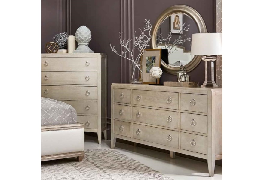Artiste Furniture Miles Bed With Lee Cases 9 Drawer Dresser