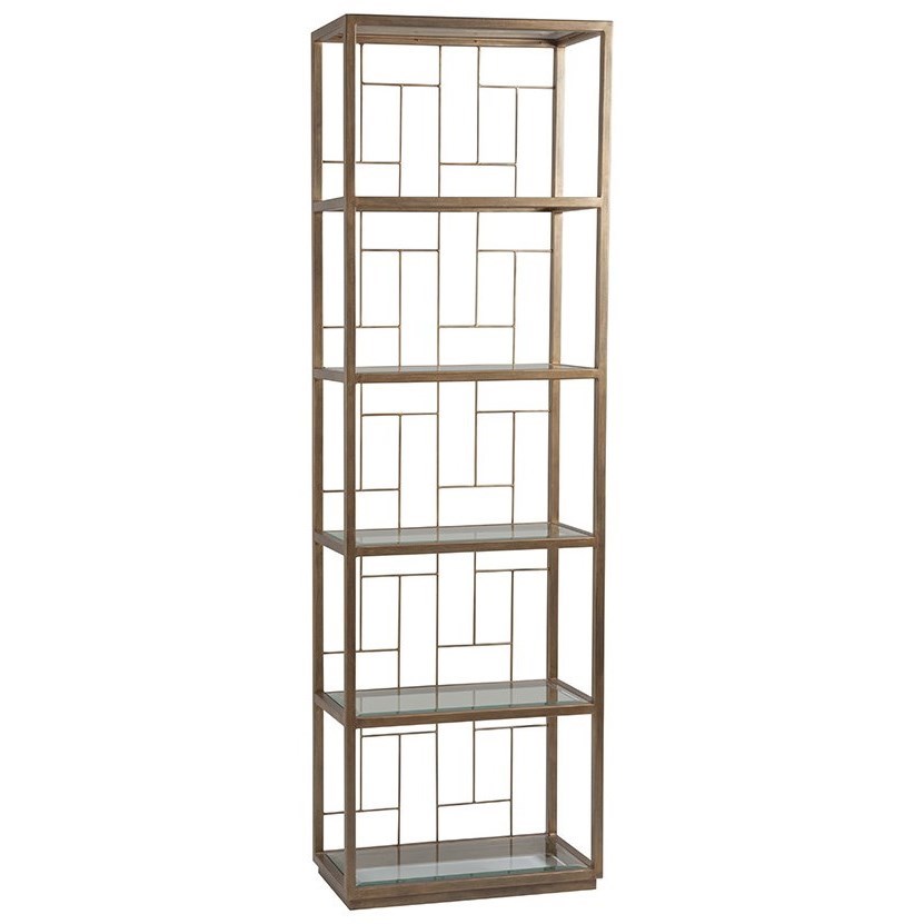 Artistica Artistica Metal Honeycomb Mid Geo Slim Etagere With Five