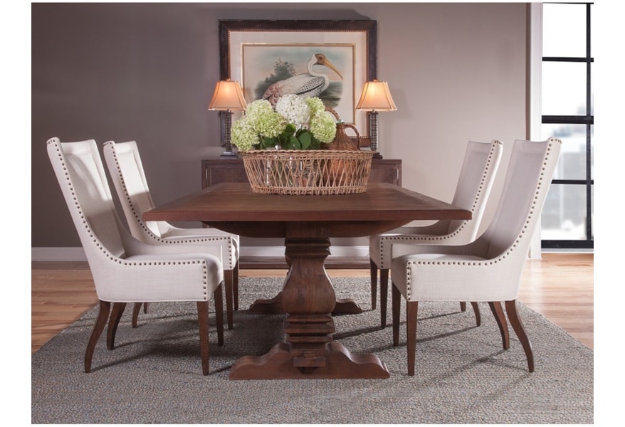 Artistica Cohesion Josephine Upholstered Side Chair With Nailheads