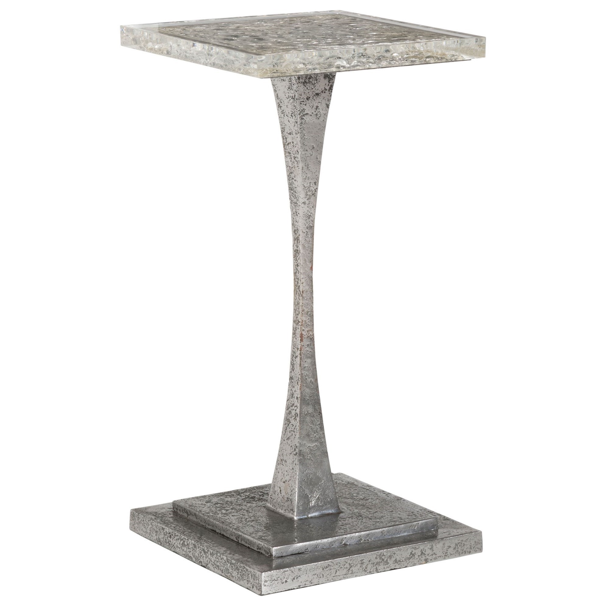 Contemporary Metal and Acrylic Square Spot Table