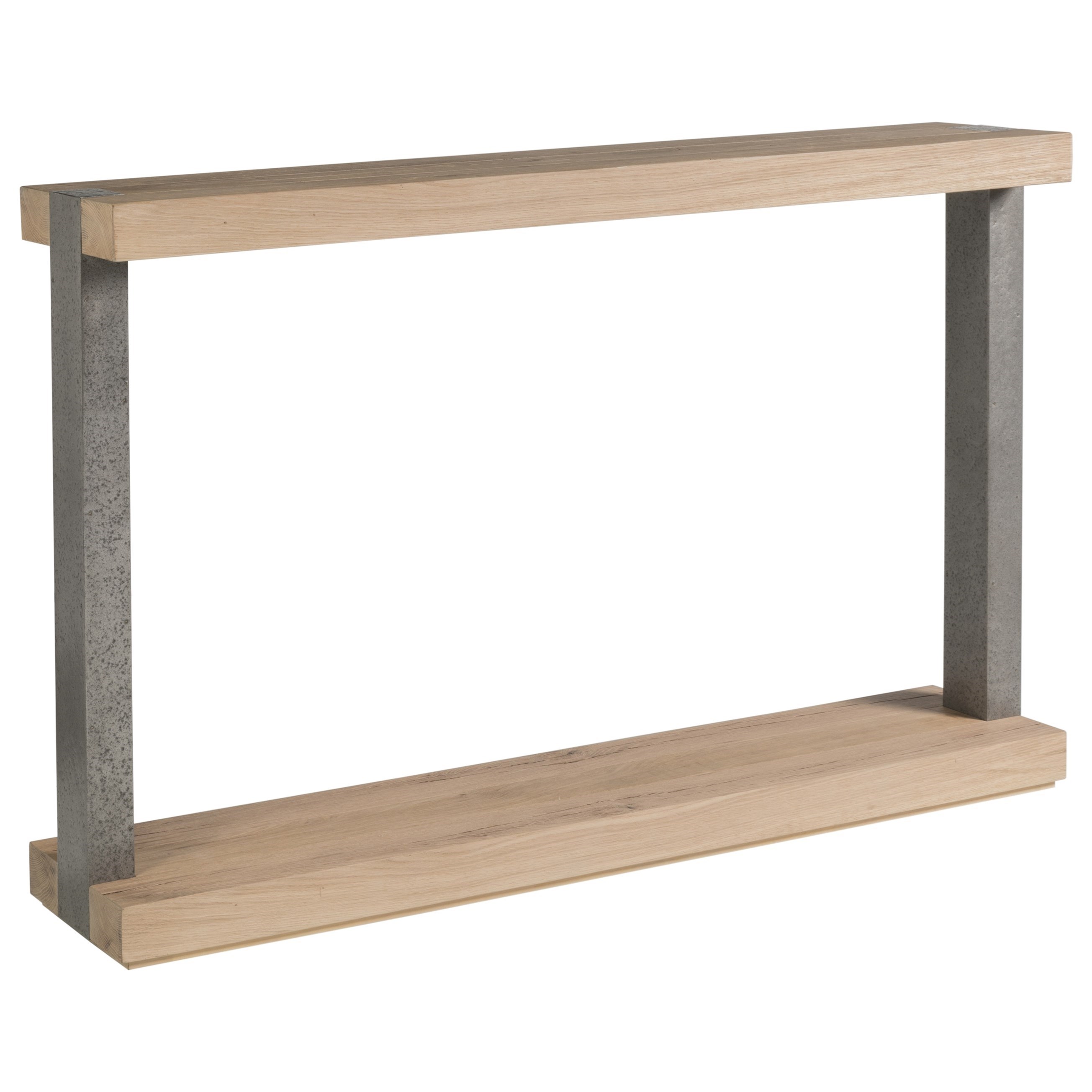 Modern Rustic 54 Inch Wood and Metal Console Table