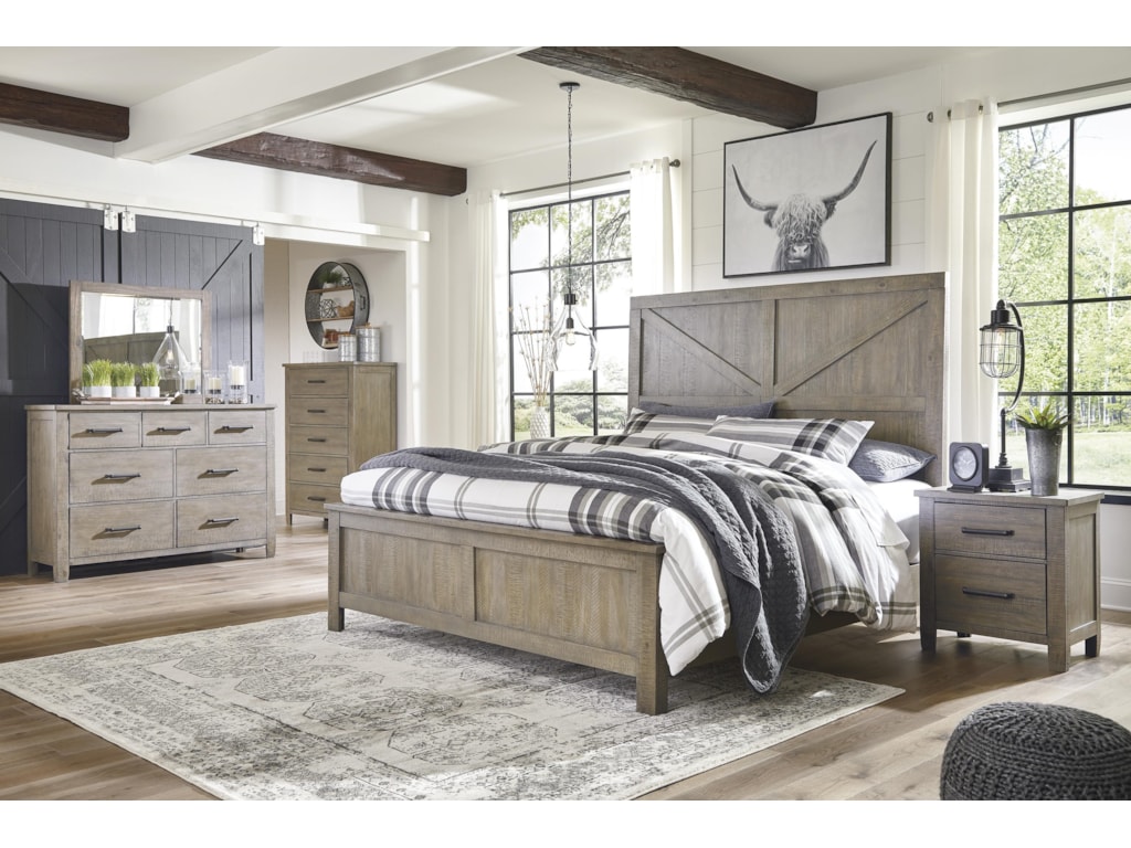 Ashley Furniture Aldwin B617 57 54 96 31 36 92 Queen Panel Bed