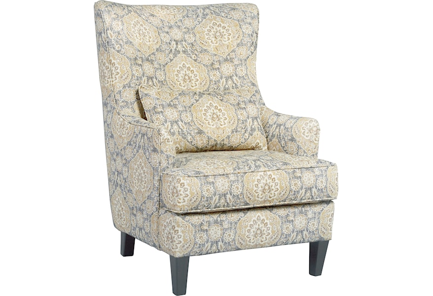 aramore scalloped wingback accent chairashley furniture at sparks  homestore