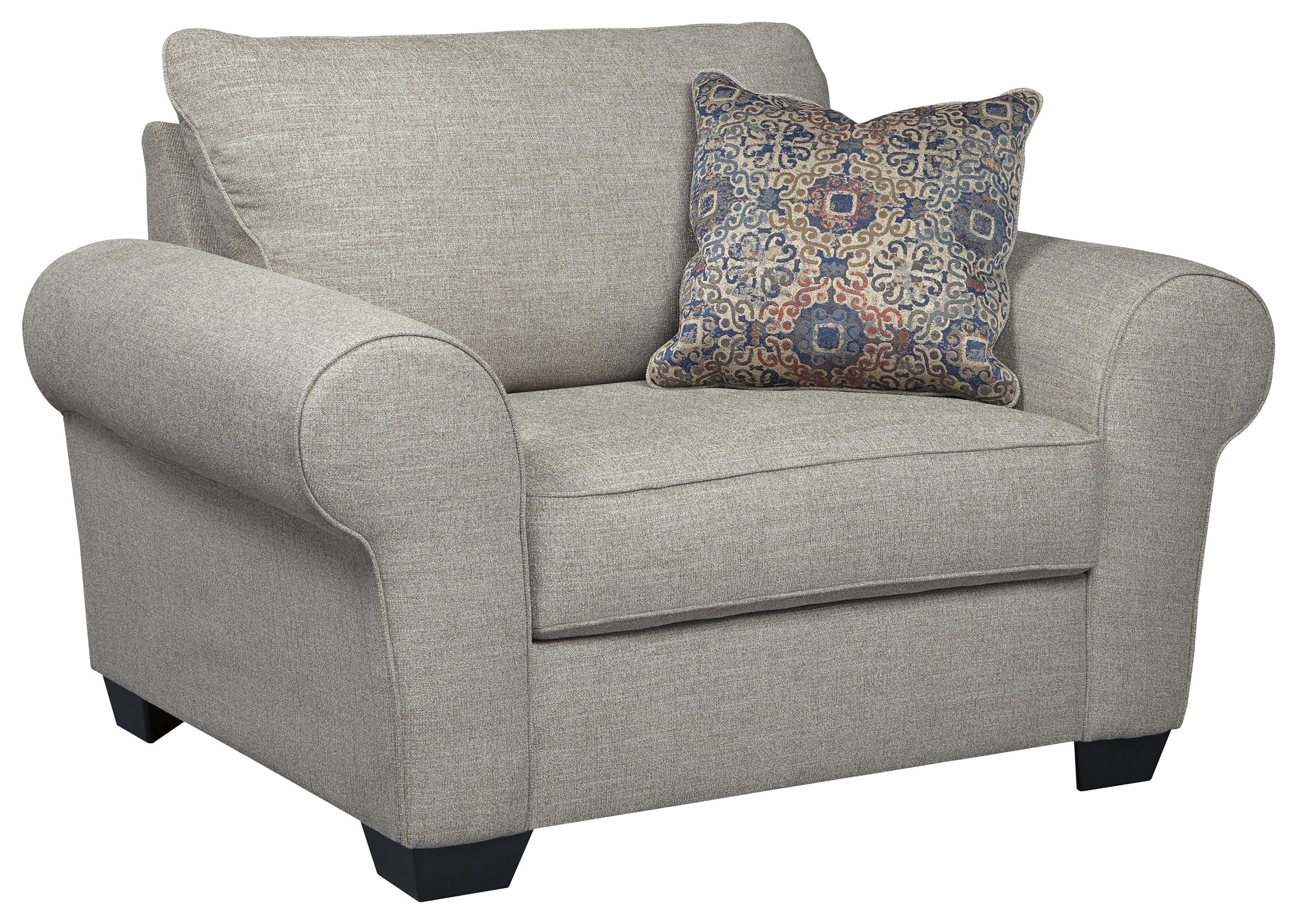 ashley chair and a half with ottoman