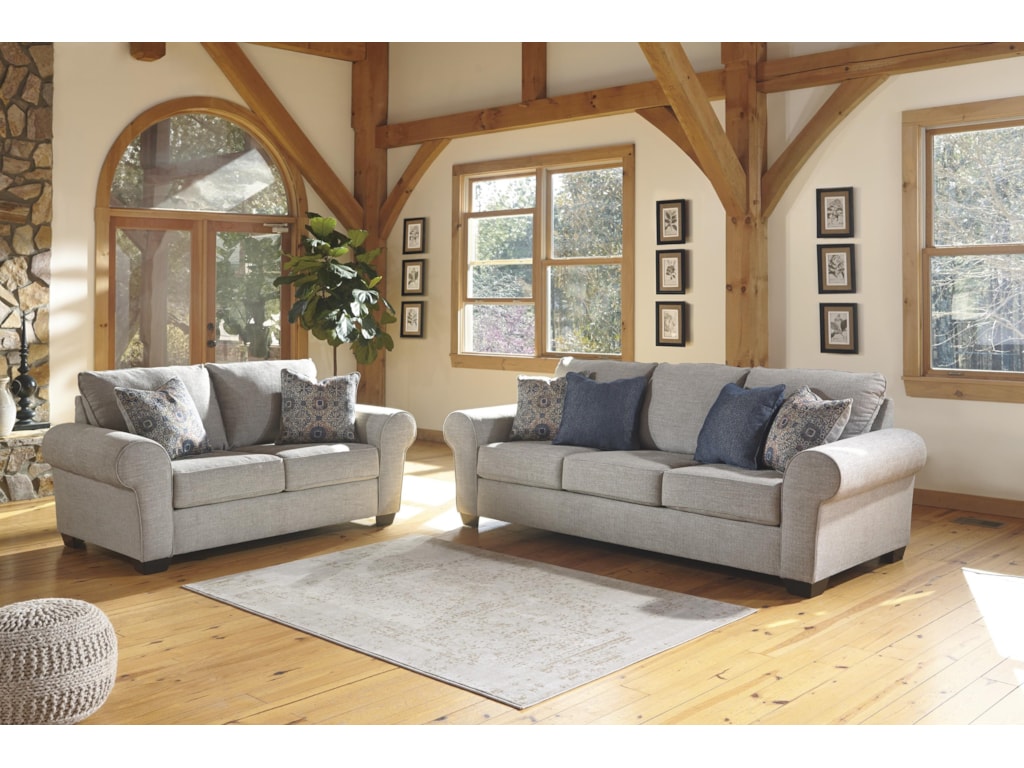 Ashley Furniture Belcampo 134 Sofa And Loveseat Sam Levitz Ashley Furniture Belcampo 134 Sofa And