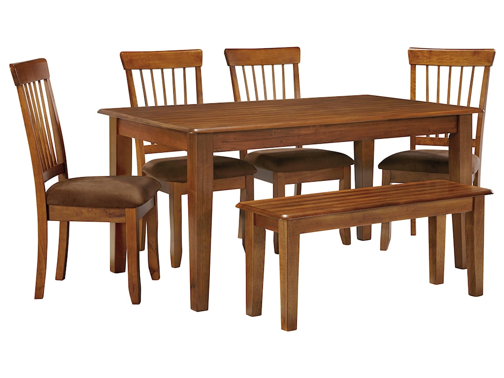 Ashley Furniture Berringer 36 X 60 Table With 4 Chairs Bench Sam Levitz Furniture Table Chair Set With Bench