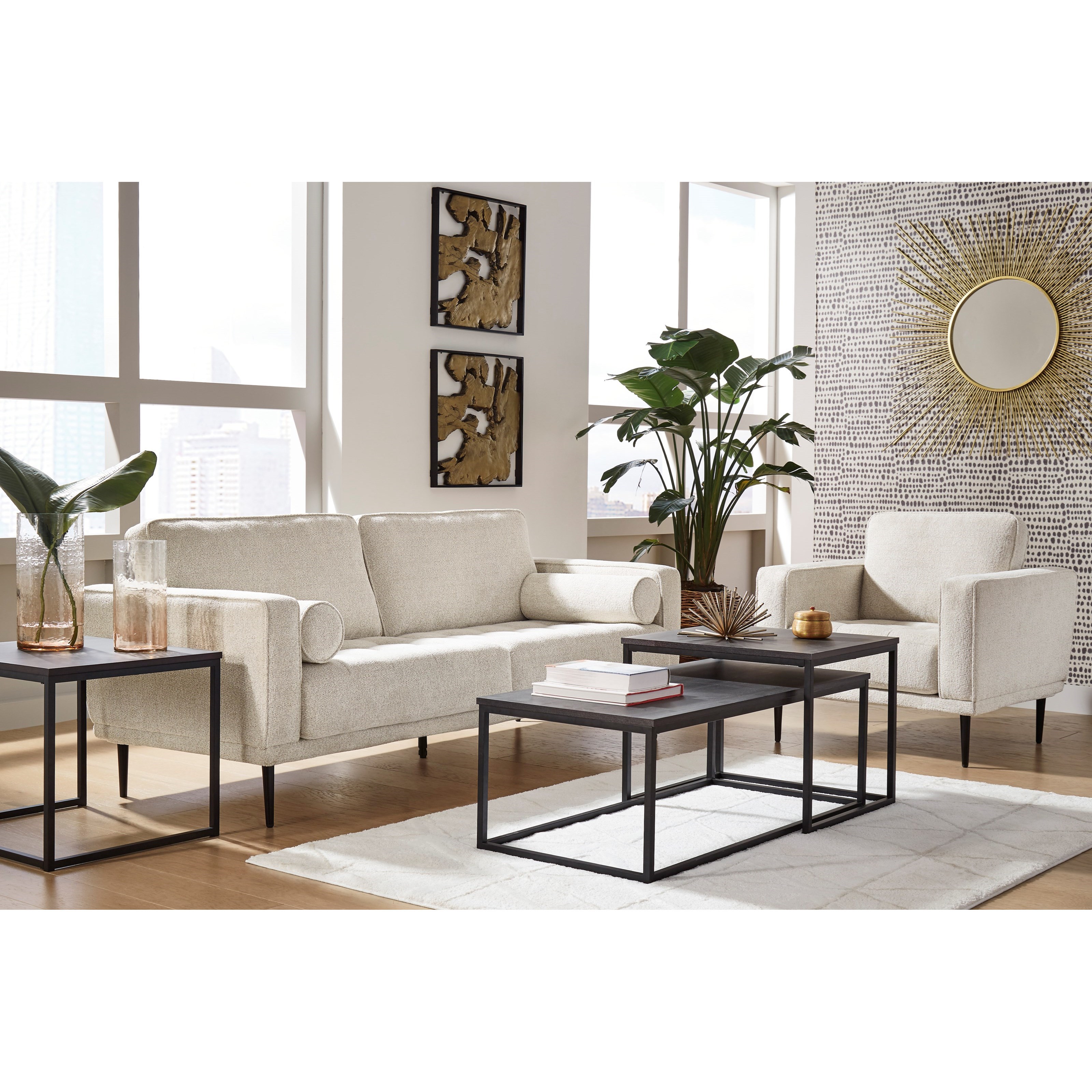 Signature Design By Ashley Caladeron Living Room Group Wayside Furniture Stationary Living Room Groups