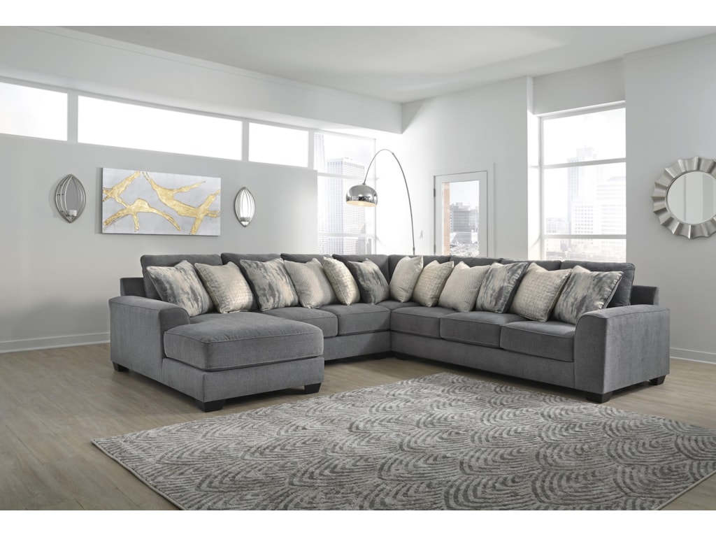 Ashley Furniture Castano 13302 16 34 77 67 4 Piece Grey Sectional Ashley Furniture Castano 13302 16 34 77
