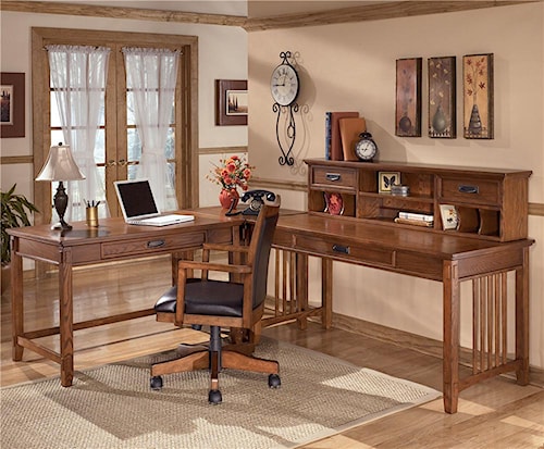 Ashley Furniture Cross Island L Shape Desk With Low Hutch Ashley Furniture Cross Island L Shape Desk With Low Hutch