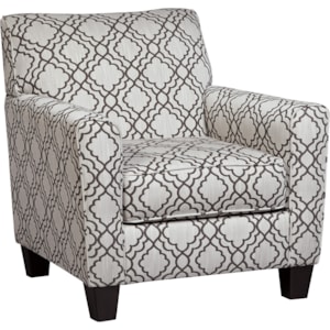 Ashley Furniture Farouh Accent Chair With Quatrefoil Lattice Fabric Bullard Furniture Upholstered Chairs