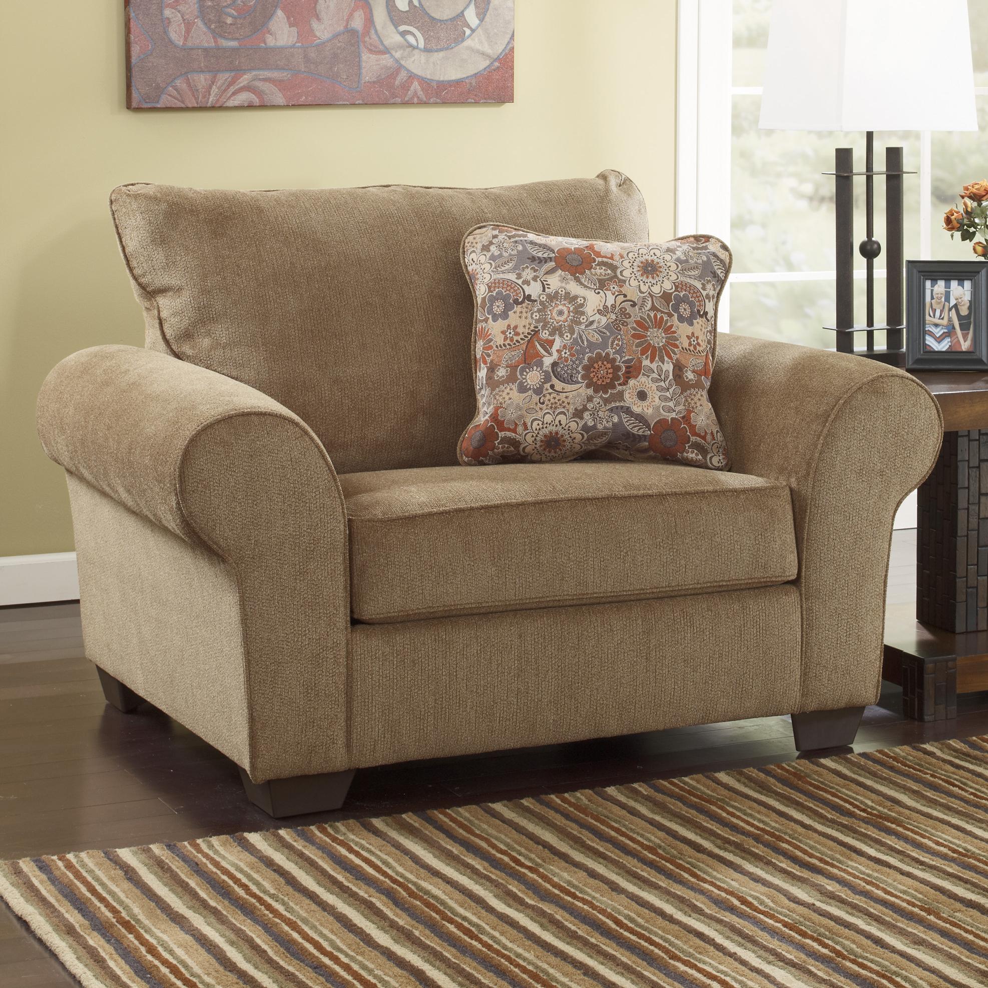 Galand - Umber Chair and a Half with Rolled Arms - Sam's ...