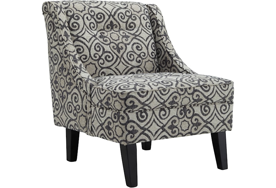 Ashley Furniture Kestrel Accent Chair With Gray Cream Pattern
