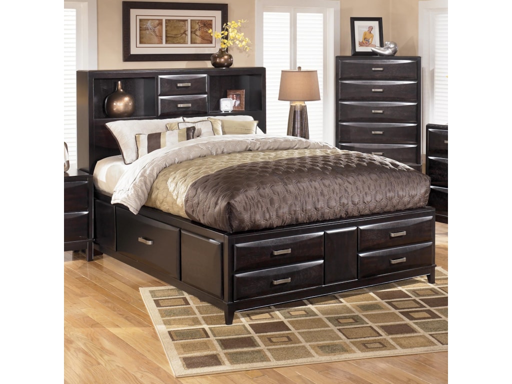 Ashley Furniture KiraQueen Storage Bed