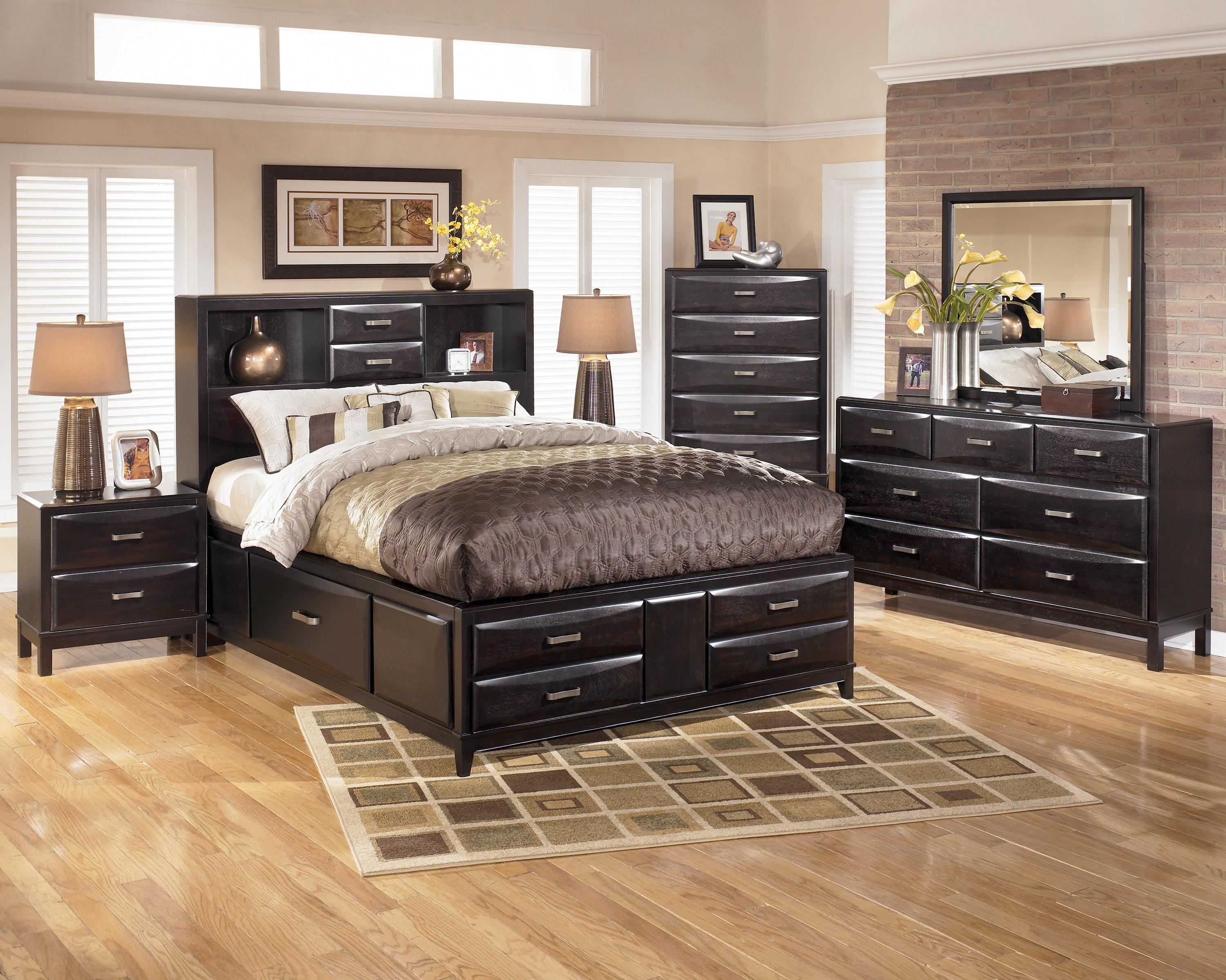 Ashley Furniture Kira Cal King Storage Bed Value City Furniture