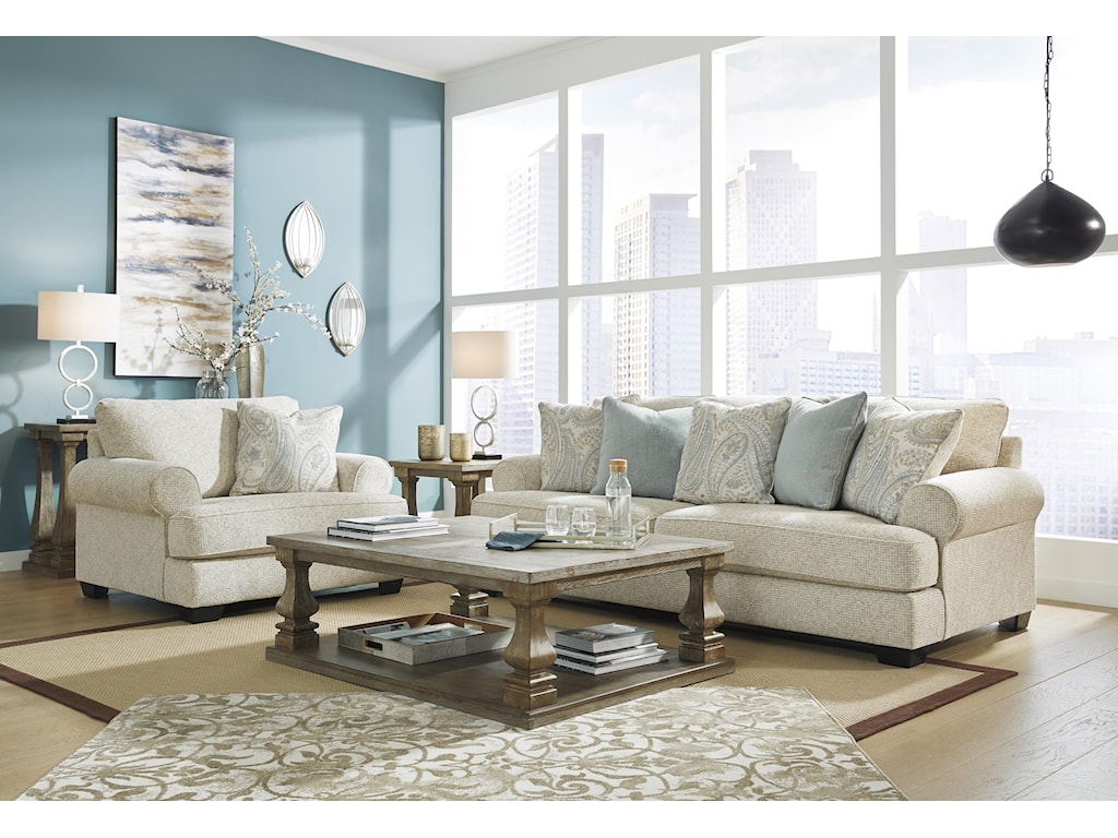 Ashley Furniture Monaghan 9620538 23 Sandstone Sofa And Chair Set
