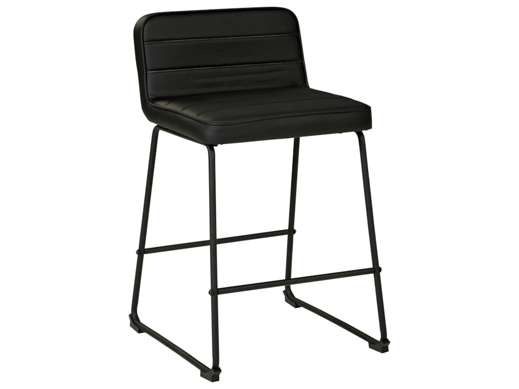 Signature Design By Ashley Nerison Contemporary Black Bar Stool With Upholstered Seat And Back Royal Furniture Bar Stools Signature Design By Ashley Nerison Contemporary Black Bar Stool With Upholstered Seat And Back Royal Furniture Bar Stools