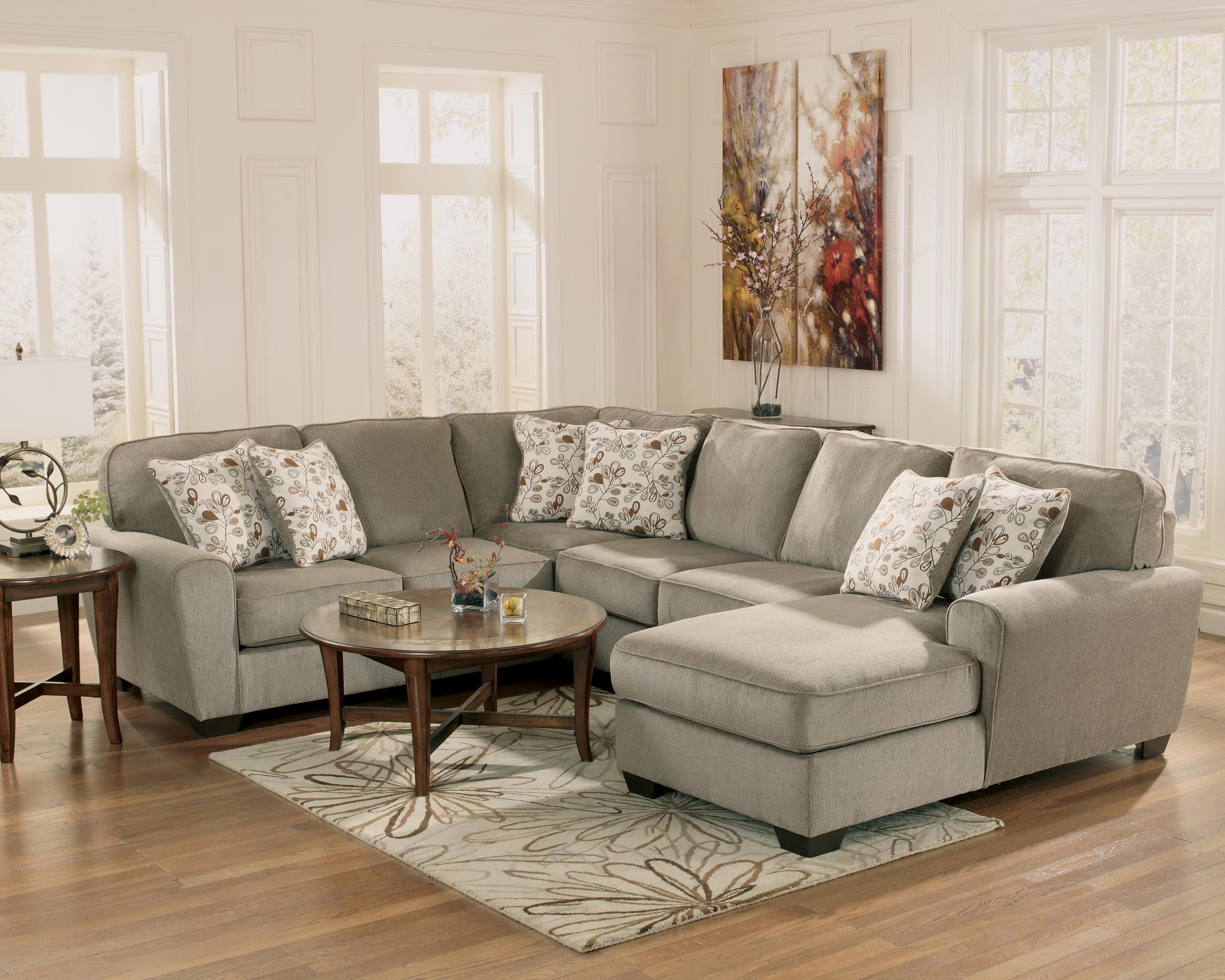 Ashley Furniture Patola Park Patina 4 Piece Small Sectional With