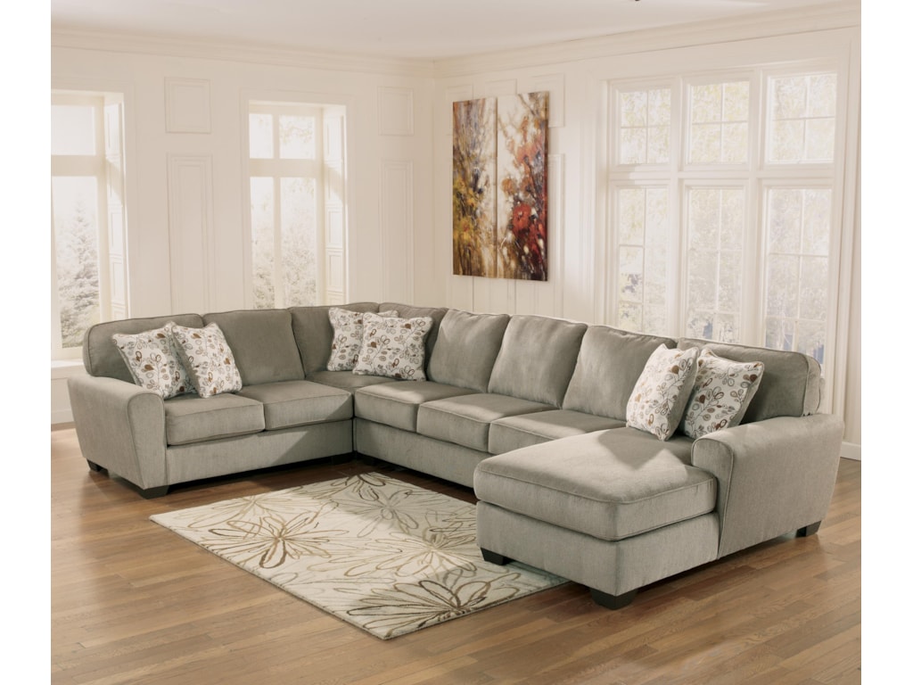 Patola Park Patina 4 Piece Sectional With Right Chaise By Ashley Furniture At And Liancemart Patola Park Patina 4 Piece Sectional With Right Chaise By Ashley Furniture At And Liancemart