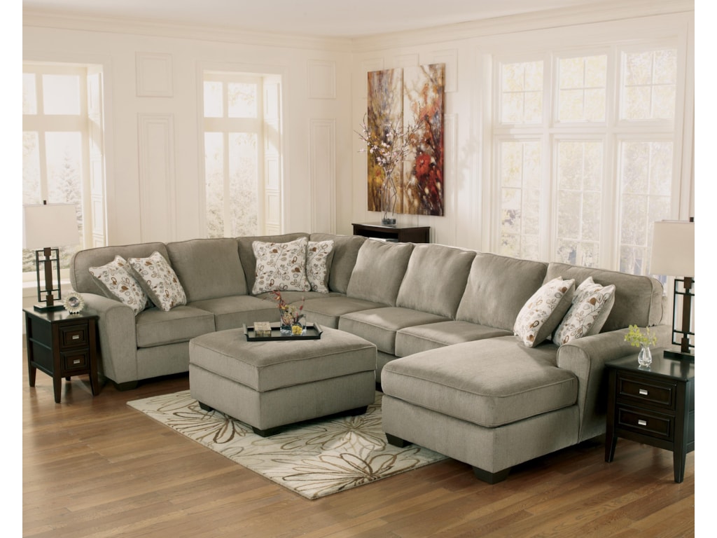 Ashley Furniture Leather Sectional ashley furniture patola park - patina 4-piece sectional with right Ashley Furniture Leather Sectional ashley furniture patola park - patina 4-piece sectional with right