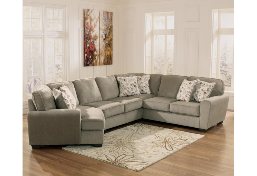 Ashley Furniture Patola Park Patina 4 Piece Small Sectional With Patina 4 Piece Small Sectional